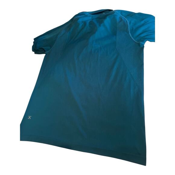 Lululemon Men’s Box Logo Marlin Green Polo Shirt Size Large - Picture 4 of 8